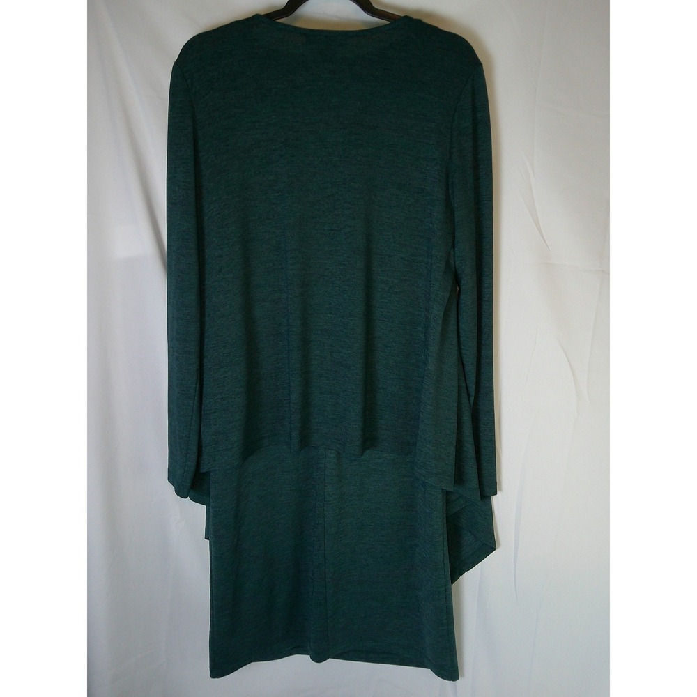 Jessica‎ Howard Womens Teal Green Heathered Knit Dress and Cardigan Set Size 10 - Picture 2 of 7